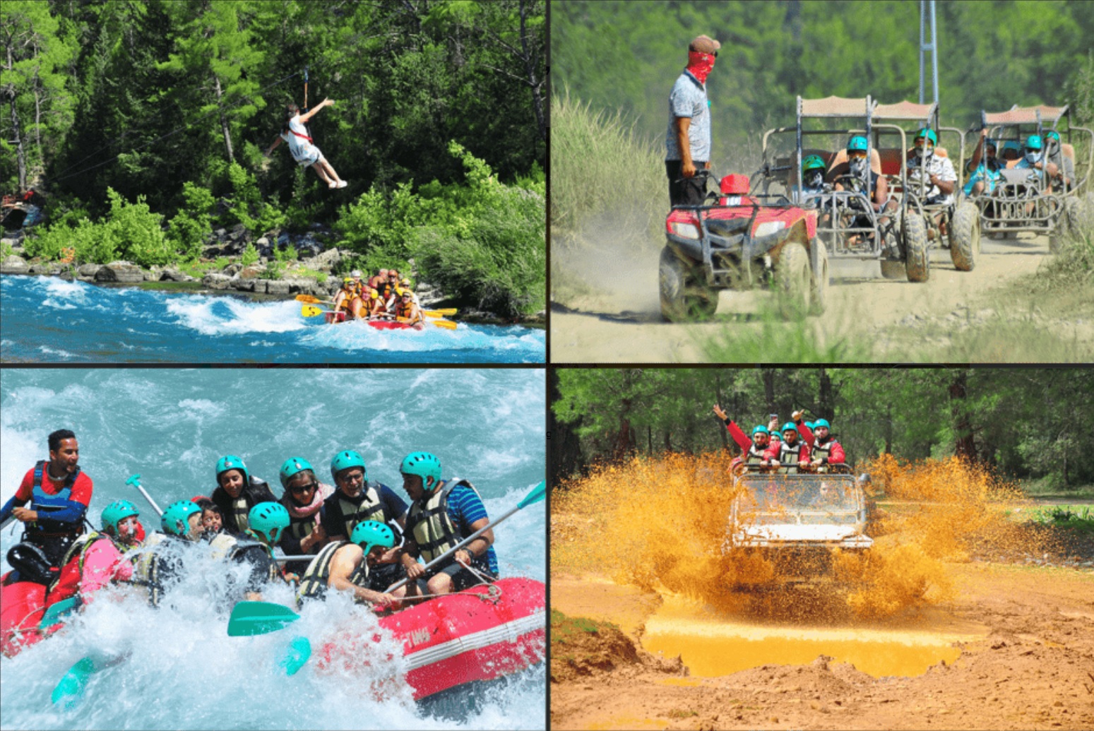 Belek Mini Combo (Rafting, Atv Safari & Tiroliană)